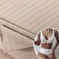 70D 4 Way Stretch Weft Knitted Nylon 87 Spandex 13 Ribbed Swimwear fabric for beachwear